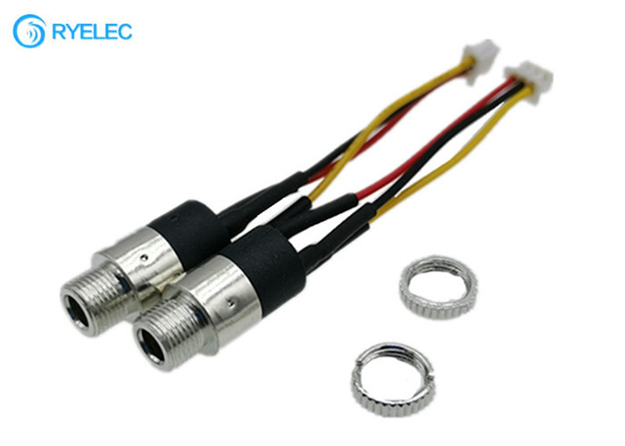 Soquete da montagem do painel do parafuso do áudio do costume 3.5mm ao chicote de fios do fio de Molex Picoblade 3pin 51021