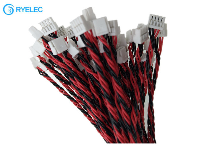 Cabo do chicote de fios do fio do OEM com terminal SSHL-002T-P0.2 do conector GHR-04V-S do passo de Jst 1.25mm