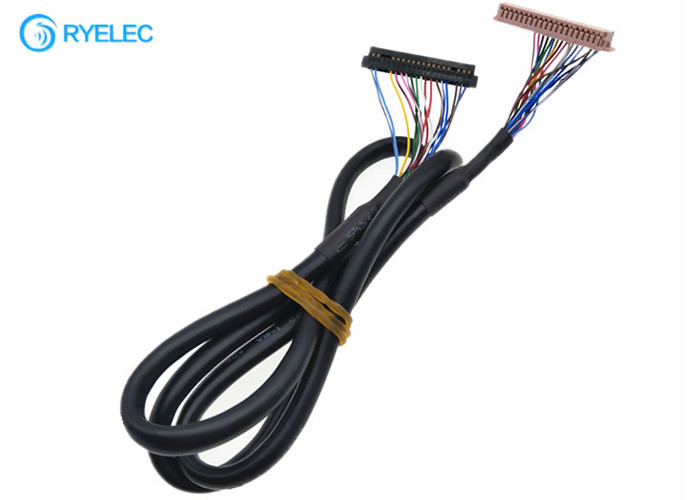 ODM 40PIN  DF13-40DS-1.25C do OEM a 20PIN JAE Fi-S20S com cabo de Lvds do revestimento para Digitas