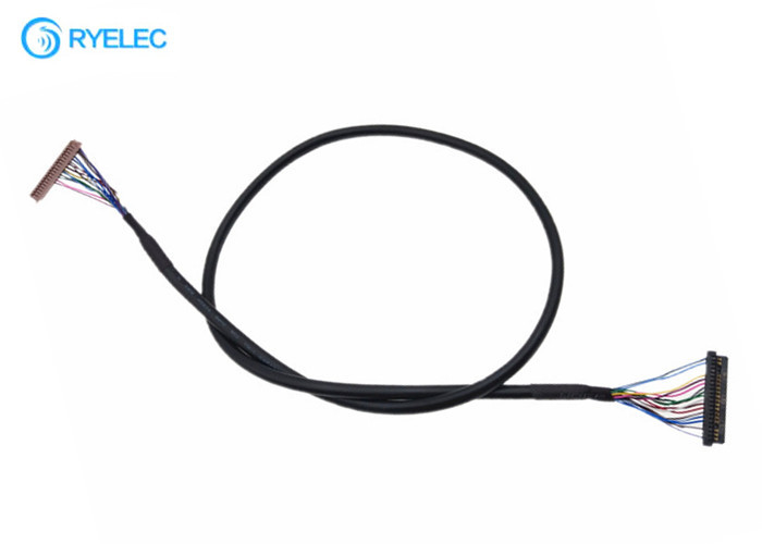 ODM 40PIN  DF13-40DS-1.25C do OEM a 20PIN JAE Fi-S20S com cabo de Lvds do revestimento para Digitas