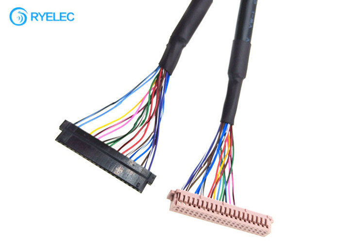 ODM 40PIN  DF13-40DS-1.25C do OEM a 20PIN JAE Fi-S20S com cabo de Lvds do revestimento para Digitas