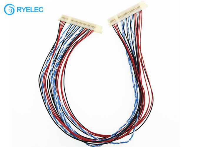 O cabo de  DF19-30S-1C 30 P Lvds à tela do Lcd conduziu o fio torcido 30AWG do sinal do conversor