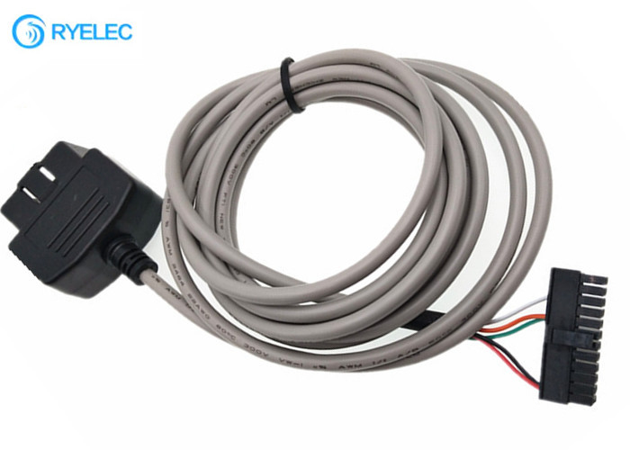 Homem ODB2 a Molex Microfit 3,0 43025-2400 com cabo de extensão diagnóstico do auto carro do PVC