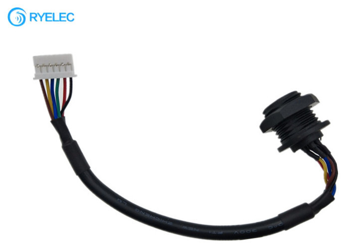 Conector fêmea impermeável feito sob encomenda da montagem M16 do painel com 2,0 milímetros JST PAP-06 V-S Cable