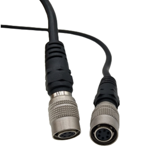 Conjunto de chicote de fios feito sob encomenda do fio de  6 Pin Push Pull Circular USB2.0 para câmeras