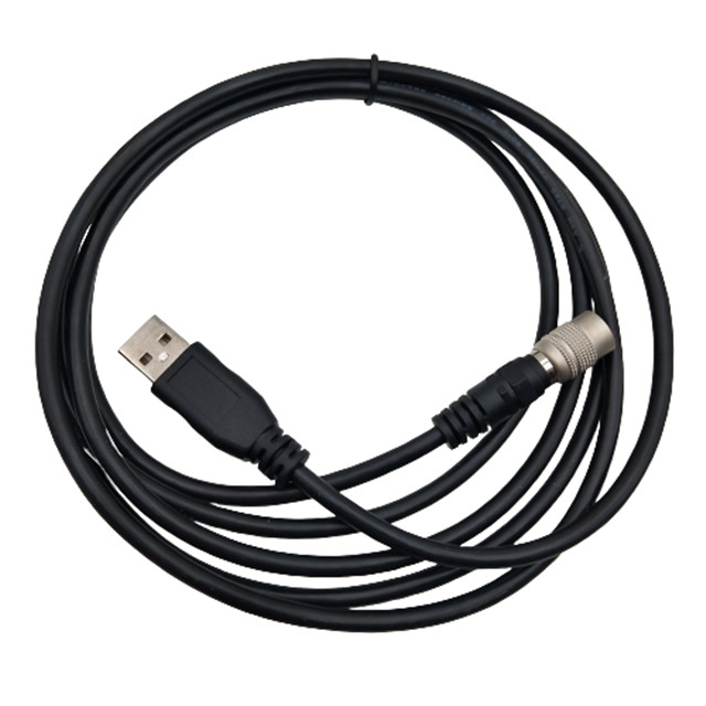 Conjunto de chicote de fios feito sob encomenda do fio de  6 Pin Push Pull Circular USB2.0 para câmeras