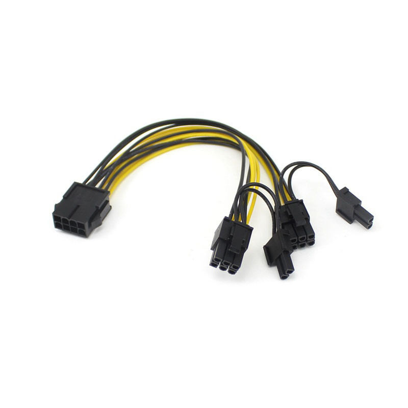 6 mineiro de cobre completo de Pin To Dual 8 Pin Splitter Cable For Rig