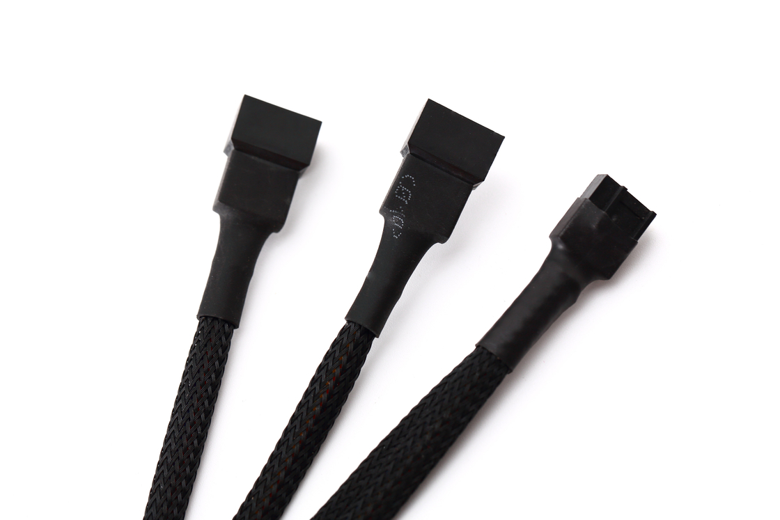 O divisor do fã do PC de Ul1007 22awg cabografa o Pin de Pin To 3 do divisor 4 do fã de Pwm